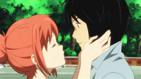 kiss gif anime|Anime Love GIFs